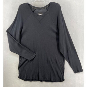 PTO Engineered For The Weekend Shirt Men Sz XXL Black Crew Neck LOGO Long Sleeve